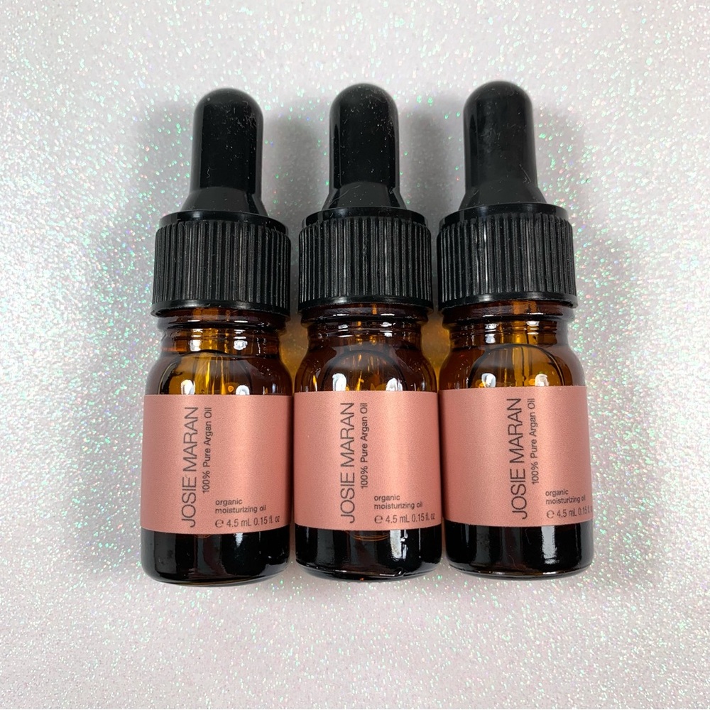 Josie Maran Argan Oil Bundle of 3 Mini Sample Size 3x (4.5 ml / 15 fl oz) NWOB